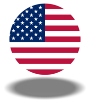 americano bandiera, noi bandiera, Stati Uniti d'America bandiera. formato png
