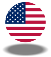 americano bandera, nosotros bandera, Estados Unidos bandera. formato png