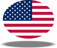 amerikanisch Flagge, uns Flagge, USA Flagge. Format png