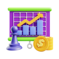 3D design in statistic, arrow, up, soaring, currency, datum, increase, improvement, analyzing, economy, and financial. png