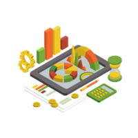 3d ontwerp in statistiek, pijl, omhoog, stijgende, munteenheid, datum, toenemen, verbetering, analyseren, economie, en financieel. png