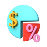 3d Projeto dentro estatística, seta, acima, subindo, moeda, dado, aumentar, melhoria, analisando, economia, e financeiro. png