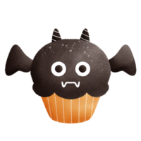 Schläger Schokolade Halloween Cupcake png