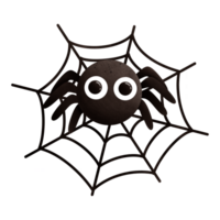 spider on cobweb png