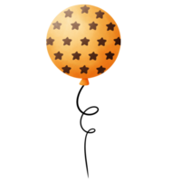 Cartoon drawing of Halloween balloon png