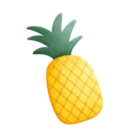 ljuv ananas tecknad serie teckning png