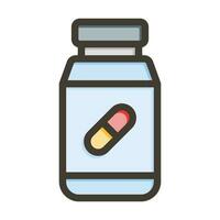 Medicine Vector Thick Line Filled Colors Icon For Personal And Commercial Use.