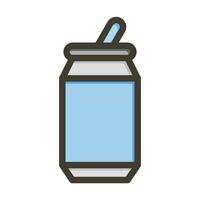 Soda Can Vector Thick Line Filled Colors Icon For Personal And Commercial Use.