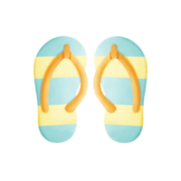 Cute flip flops cartoon drawing png