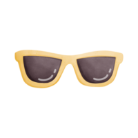 yellow sunglass cartoon drawing png