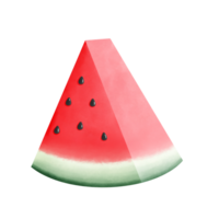 juicy red watermelon illustration png