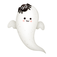 Baby ghost and black spider png