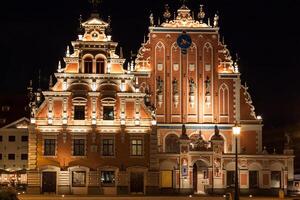 riga capital de Letonia antiguo ciudad foto