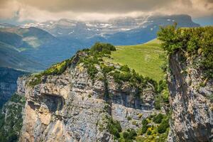 Pyrenees Mountains landscape - Anisclo Canyon in summer. Huesca,Spain photo