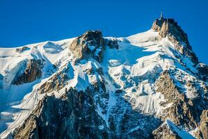 Aiguille du Midi, 3 842 m height, French Alps, Chamonix, France photo