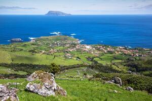 Landscape of the island of Flores. Azores, Portugal photo