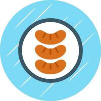 Sausage Vector Icon Design