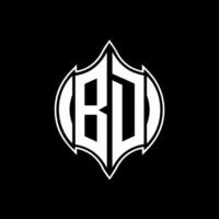 BD letter logo. BD creative monogram initials letter logo concept. BD Unique modern flat abstract vector letter logo design.