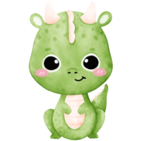 schattig groen draak, draak png