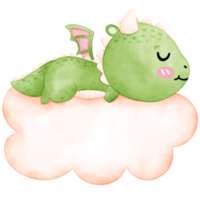 mignonne vert dragon, dragon png