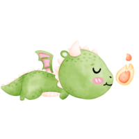 mignonne vert dragon, dragon png