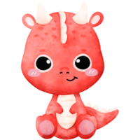 rood draak, schattig draak png