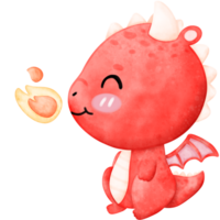 red dragon, cute dragon png