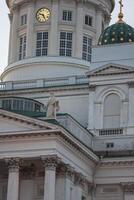 Beautiful Finnish capital Helsinki summer skyline view with saint nicholas cathedral photo