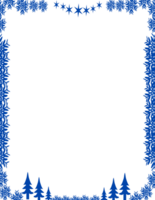 Rectangle winter frame png