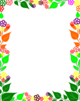 floral quadro, Armação clipart png