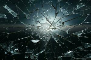 Shattered Broken glass mockup. Generate Ai photo