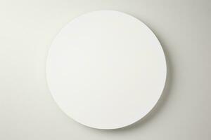 White Round blank sticker. AI generated photo