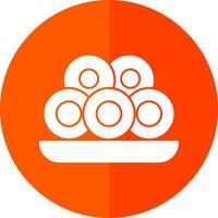 Onion Rings Vector Icon Design