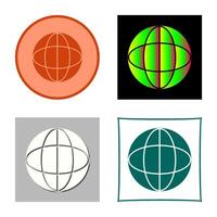 Unique Globe Vector Icon