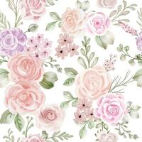 white background rose flower seamless pattern, seamless pattern background of roses vector