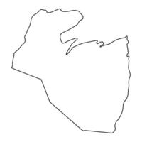 coronal distrito mapa, administrativo división de belice vector