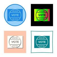 Vote Sticker Vector Icon