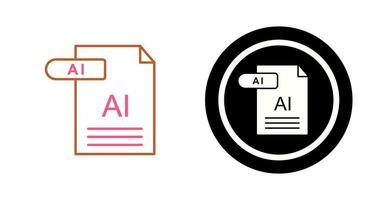 icono de vector de ai