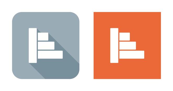 icono de vector de alineación de objetos