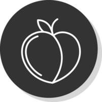 Peach Vector Icon Design