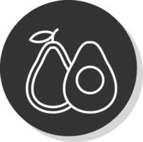 Avocado Vector Icon Design