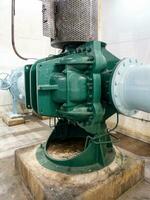 The high pressure water pump in the  water supply station. photo