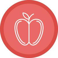 diseño de icono de vector de manzana