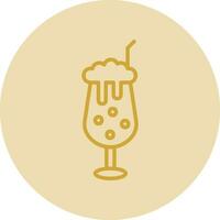 Milkshake Vector Icon Design