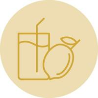 Lemon Juice Vector Icon Design