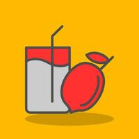 Lemon Juice Vector Icon Design