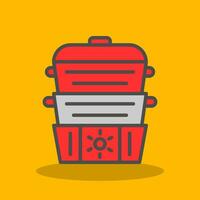 Steamer Vector Icon Design