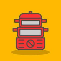 Steamer Vector Icon Design