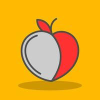 Peach Vector Icon Design