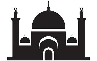 kaaba en la meca saudi arabia geométrico modelo icono para saludo antecedentes de hayy, vector silueta